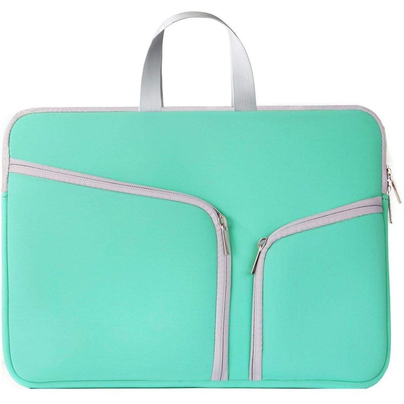 Electomania  Laptop Sleeve Case Bag Water Repellent Computer Case Sleeve Men’s and Women’s Zipper Laptop Messenger Bag for College, School and Business13-inch (Peppermint Green)