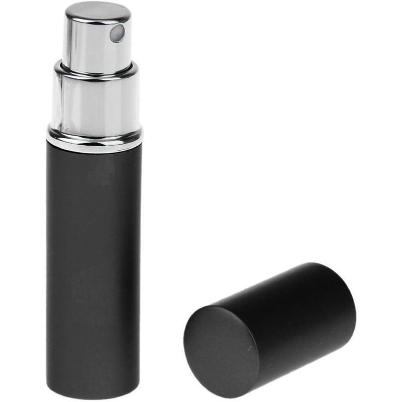 Electomania  Portable 6ml Refillable Perfume Atomizer Empty Bottle Pump Scent Spray (Black)