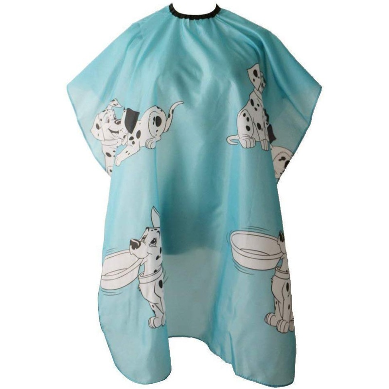 Electomania  Water Repellent Kids Hair Cut Cape Gown Salon Hairdresser Dog Print Barber Cloth (Blue)