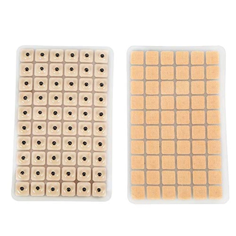 Electomania 600 Pcs Acupuncture Ear Press Seeds,Relaxation Massage Probe Acupressure Ear Vaccaria bean Auricular-paster Pressure Ears Stickers