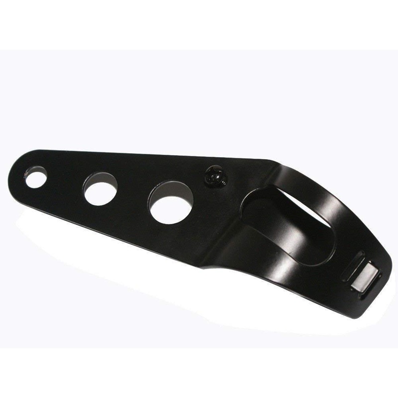 Electomania A pair of Motorcycle Head Lamp Holder Headlight Mounting Brackets Fork Fits 35MM-43MM (Black)