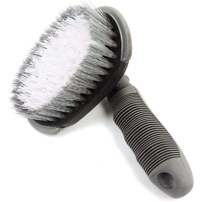 Electomania Car Wheel Tire Rim Scrub Brush Hub Clean Wash Useful Brush Car Truck Motorcycle Bike Washing Cleaning Tool Set of 1