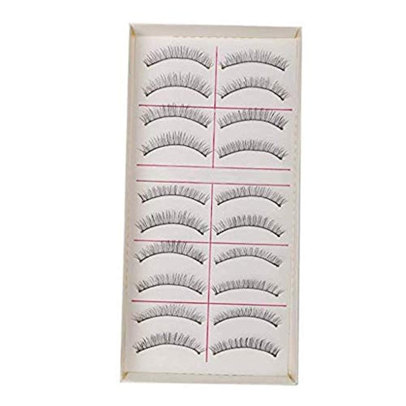 Electomania  Handmade False Eyelashes Soft Long Eye Lashes for Eye Makeup (10 Pairs)