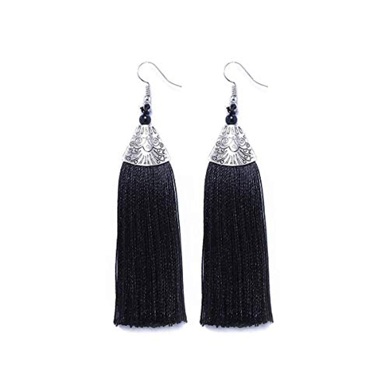 Electomania Jewellery Stylish Thread Tassel Long Earrings for Women & Girls 1 Pair