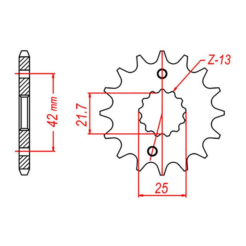Sprocket Front MTX 565  15T #520