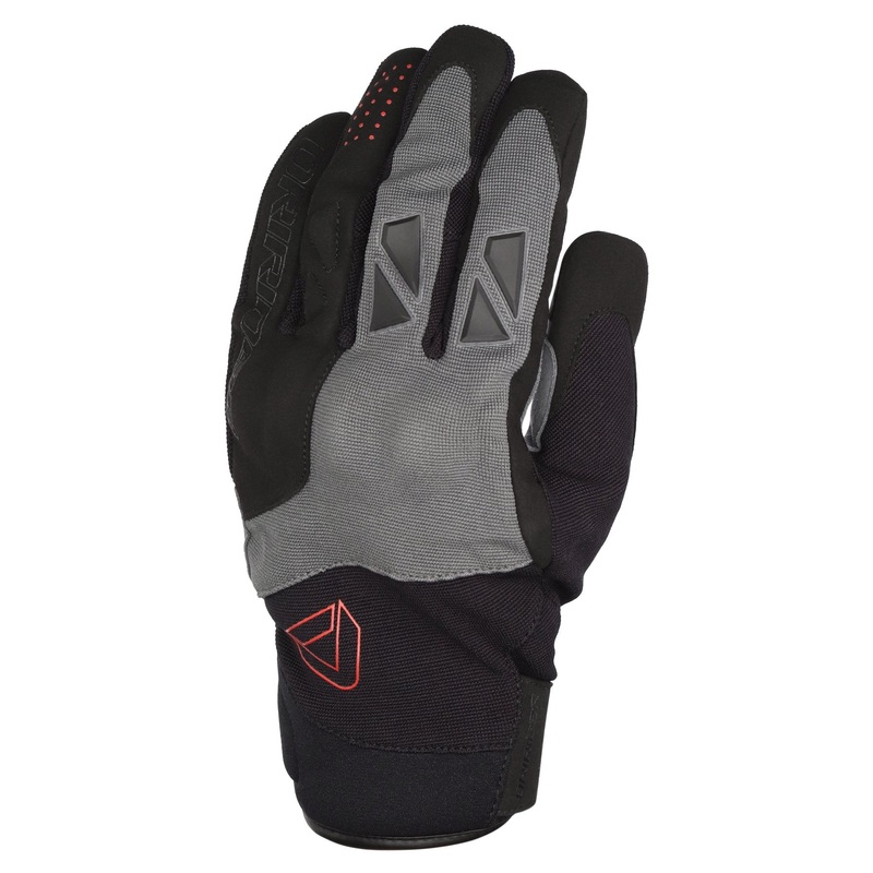 DRIRIDER ATOMIC GLOVES – GREY/BLACK/RED