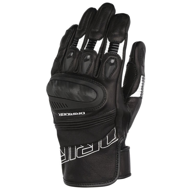 DRIRIDER TORQUE SHORT CUFF GLOVES – BLACK/WHITE