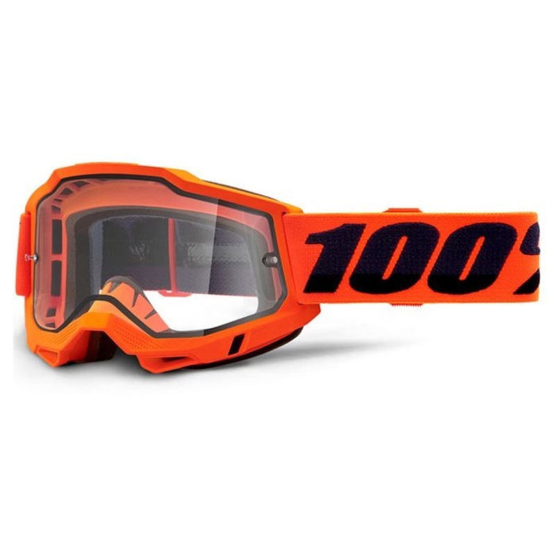 100% ACCURI 2 ENDURO MOTO ORANGE GOGGLE – CLEAR LENS