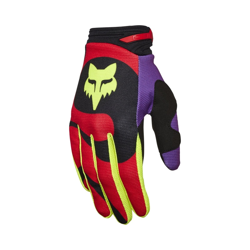 FOX 180 EMOTION GLOVES – FLO RED