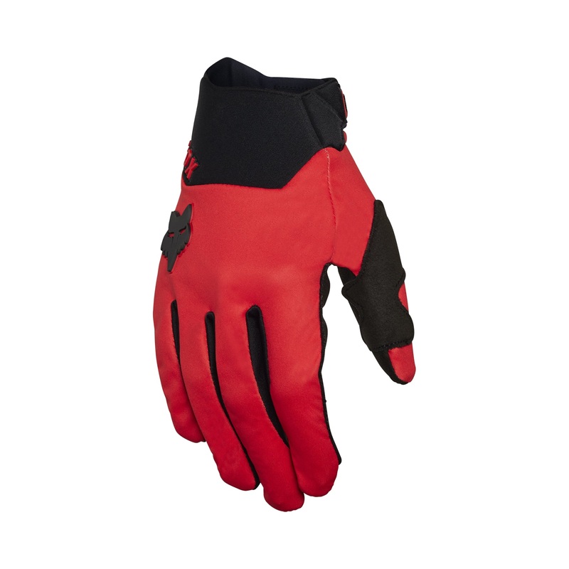 FOX DEFEND WIND OFFROAD GLOVES – FLO RED