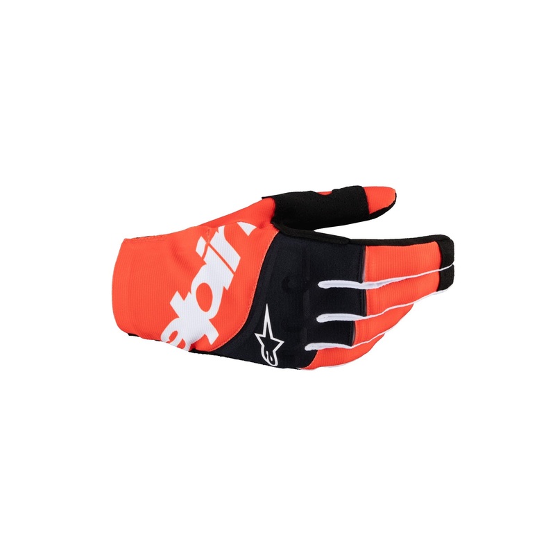 ALPINESTARS TECHSTAR GLOVES – BLACK HOT ORANGE