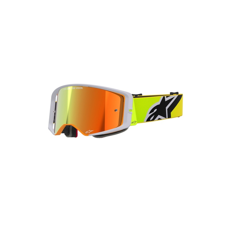 ALPINESTARS SUPERTECH CORP GOGGLES – YELLOW FLUO GREY MIRROR RED