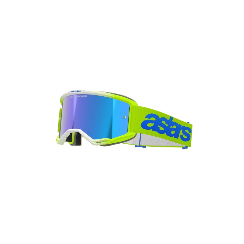 ALPINESTARS VISION 5 BLAZE GOGGLES – FLUO YELLOW BLUE MIRROR BLUE