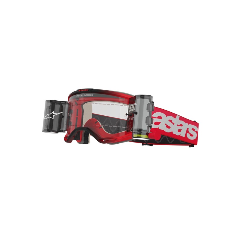 ALPINESTARS VISION 5 BLAZE GOGGLES – RED CLEAR ROLL-OFF