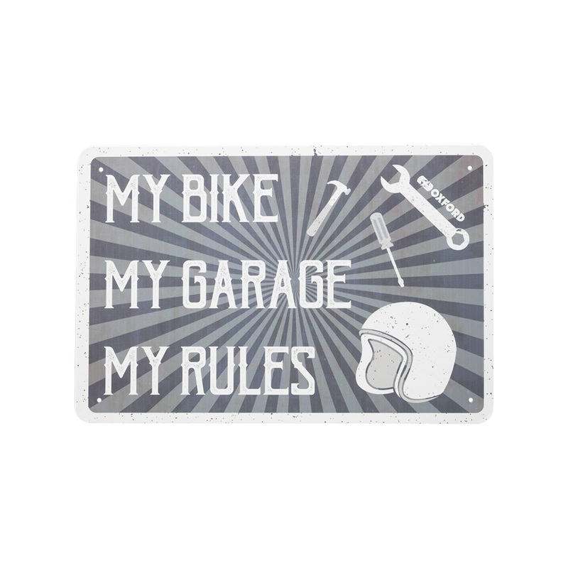 Oxford Garage Metal Sign: My Rules