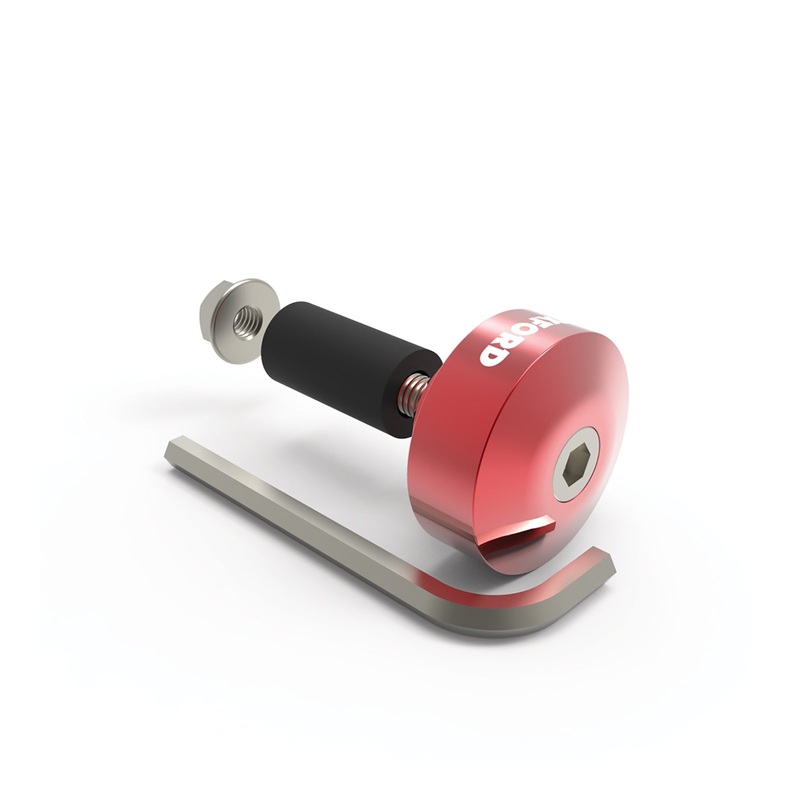 Oxford Handlebar Bar Ends – Red