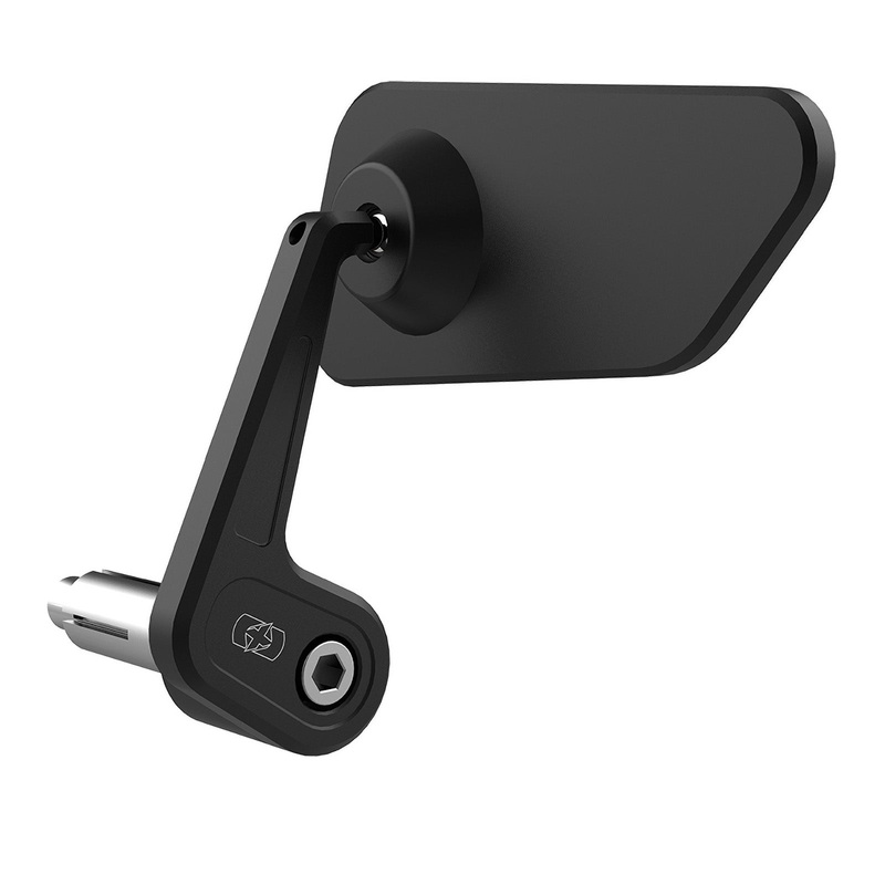 Oxford Horizon Billet Alloy Bar End Mirror Left – Black