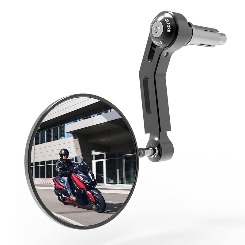 Oxford Premium Bar End Mirror Left – Black
