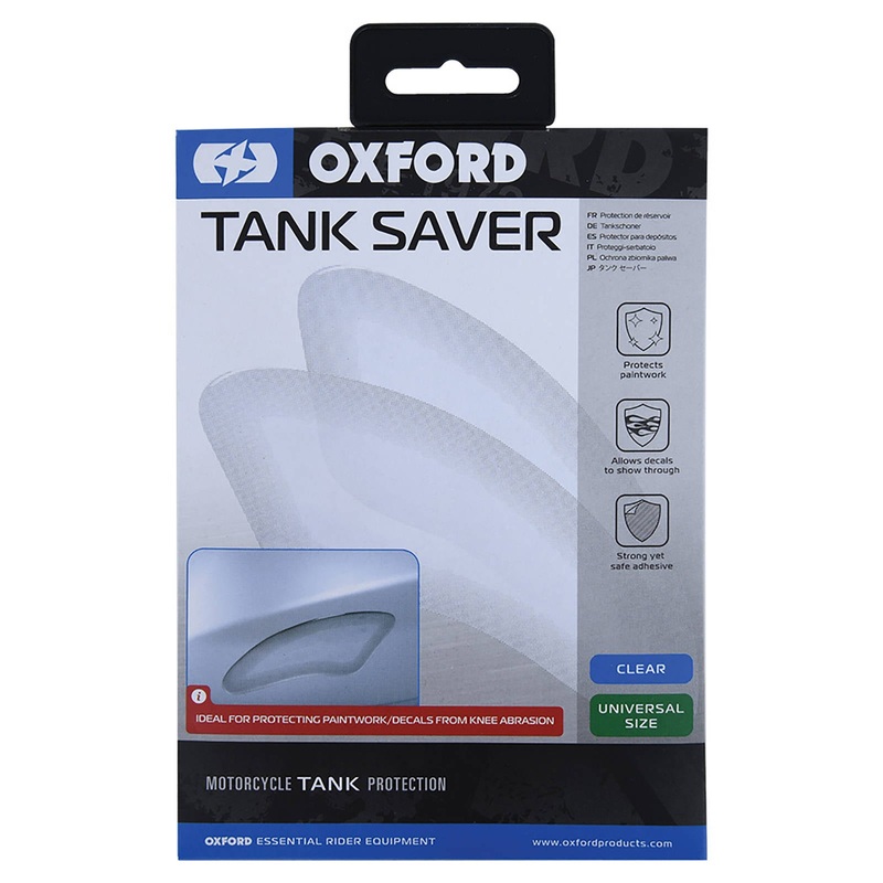 Oxford Tank Saver Knee Pad Clear (Pair)