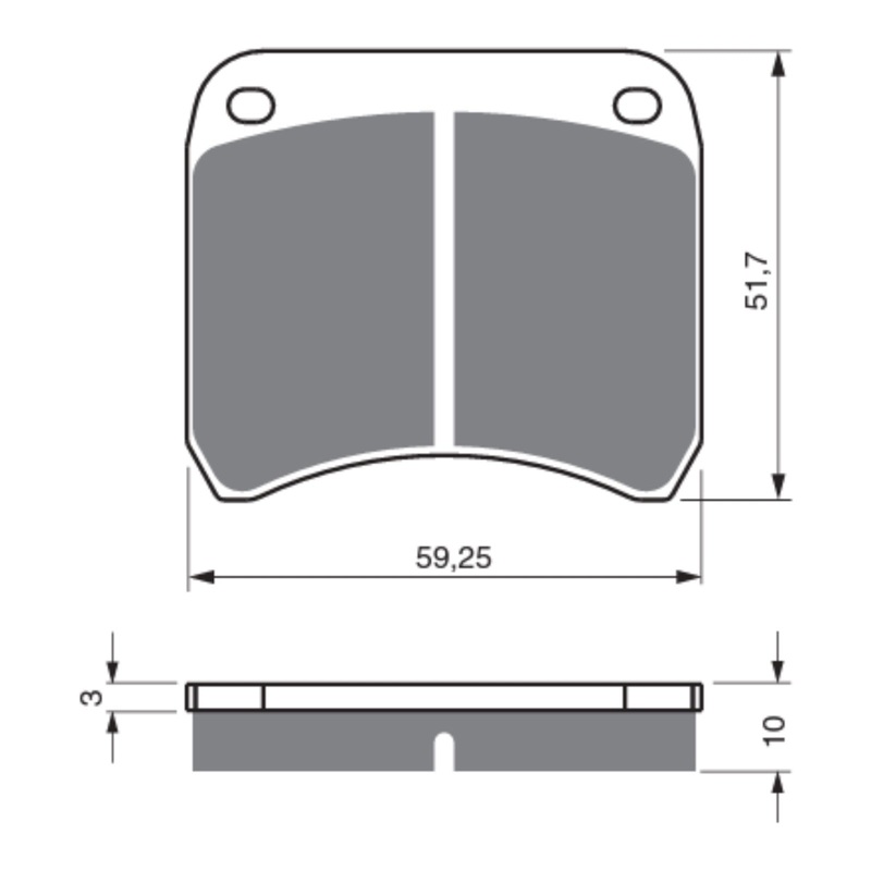 Goldfren Brake Pads GF365 – GP5 – Indent