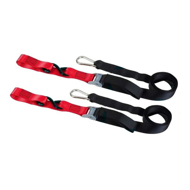 Whites Tie Downs 1 1/2in x 6ft – Black / Red