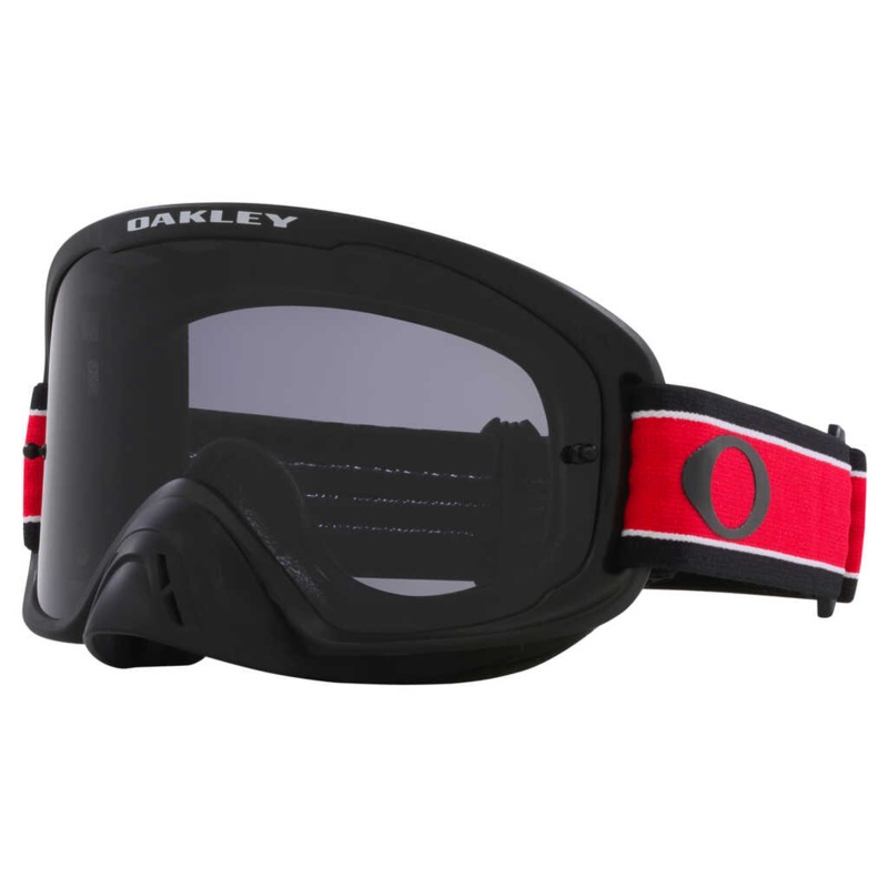 OAKLEY O FRAME 2.0 PRO RED STRIPE GOGGLES – DARK GREY LENS