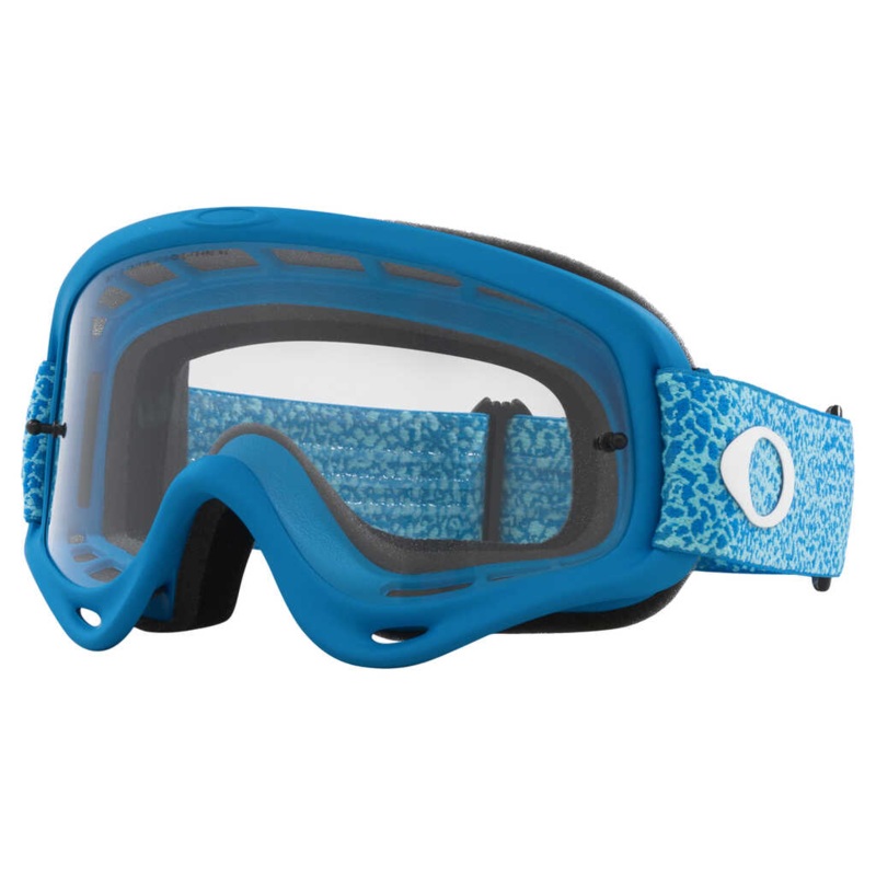 OAKLEY O FRAME BLUE CRACKLE GOGGLES – CLEAR LENS