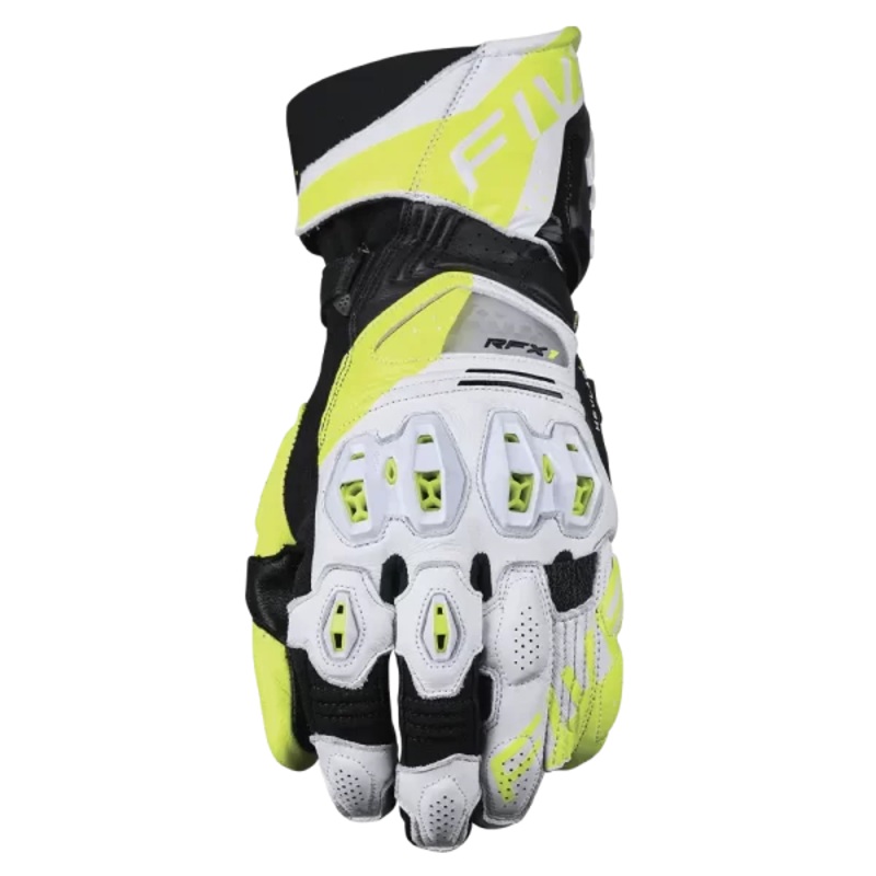 FIVE RFX-1 EVO GLOVES – WHITE/FLURO YELLOW