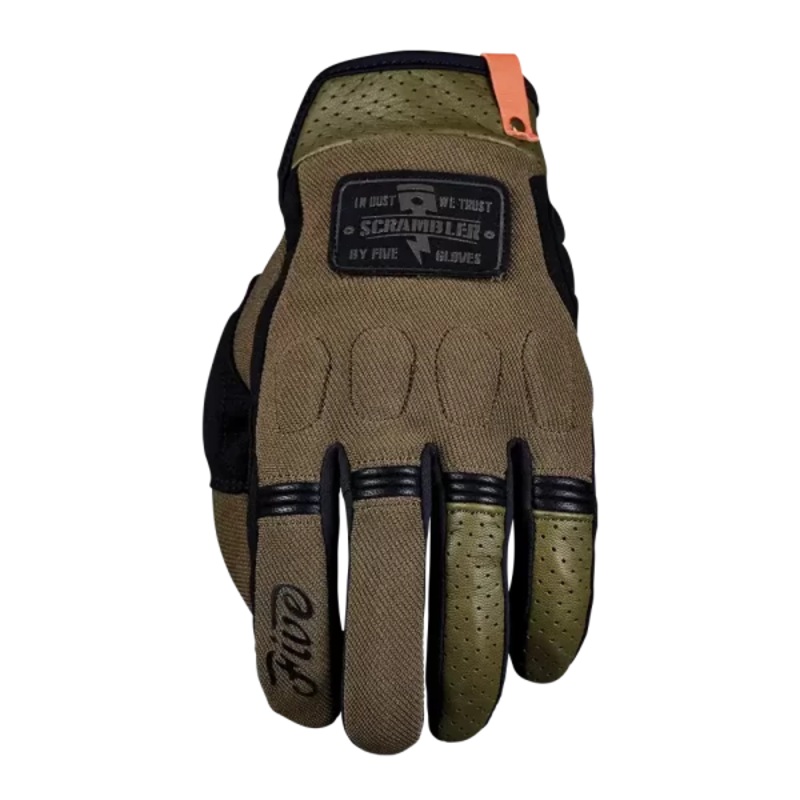 FIVE SCRAMBLER GLOVES – BLACK/KHAKI