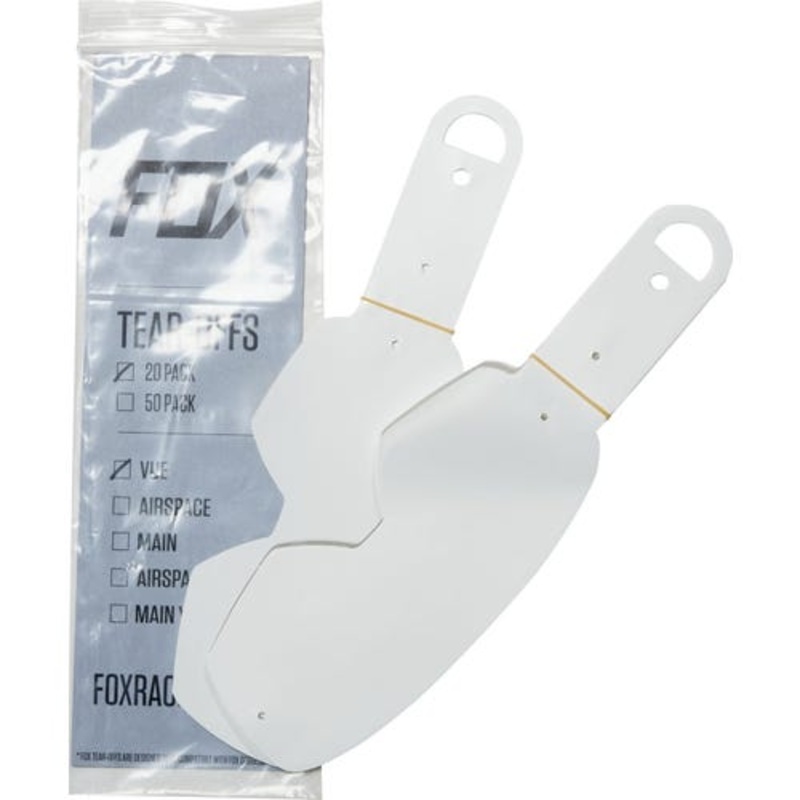 FOX VUE STD TEAR OFFS 20PK – CLEAR