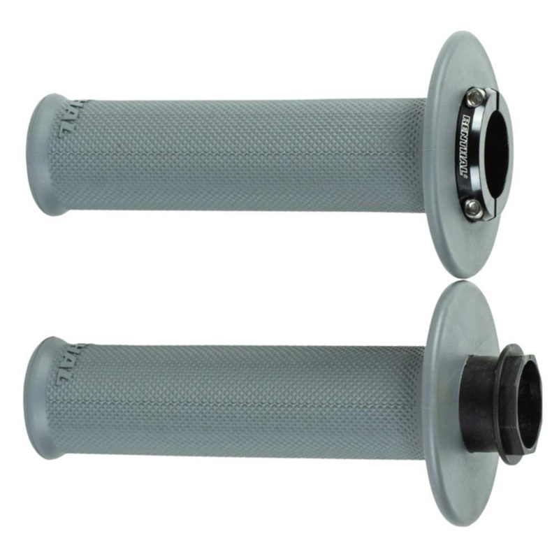 RENTHAL MX ORIGINAL LOCK ON MEDIUM FULL DIAMOND GRIP – GREY