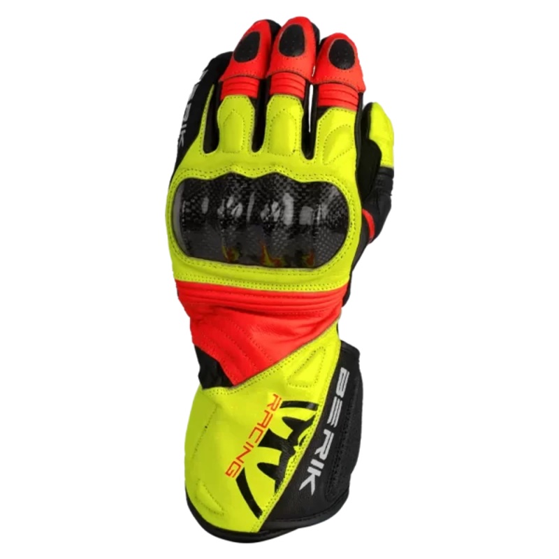 BERIK SP1 CARBON GLOVES – BLACK/HI-VIZ/RED