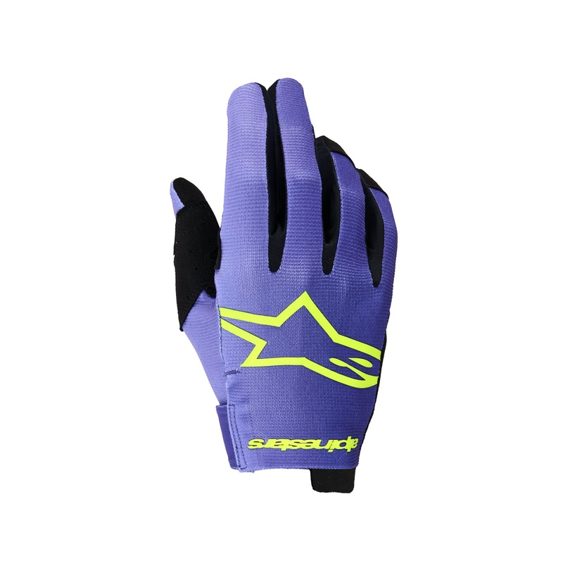 ALPINESTARS RADAR GLOVES – PURPLE YELLOW FLUO