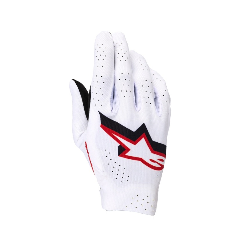 ALPINESTARS SUPERTECH MX GLOVES – WHITE BLACK FIRE RED