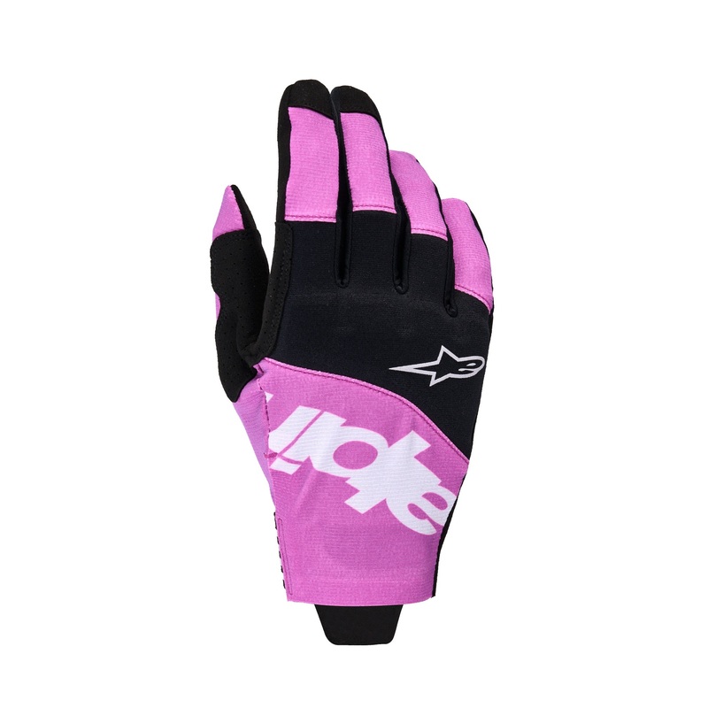 ALPINESTARS TECHSTAR GLOVES – BLACK LIGHT GREY PURPLE