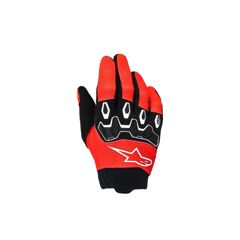 ALPINESTARS YOUTH & KIDS FULL BORE V2 GLOVES – BRIGHT RED BLACK
