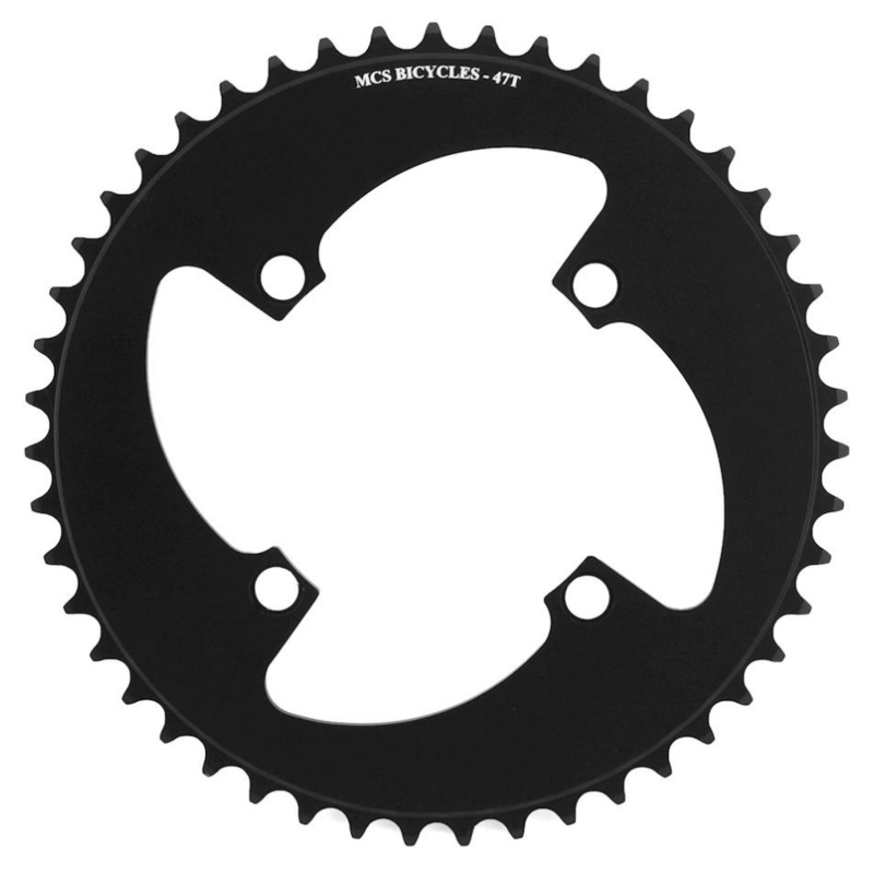 MCS 4-Bolt Chainring|Black|Blue|Red|38T|39T|40T|41T|42T|43T|44T|45T|46T|47T