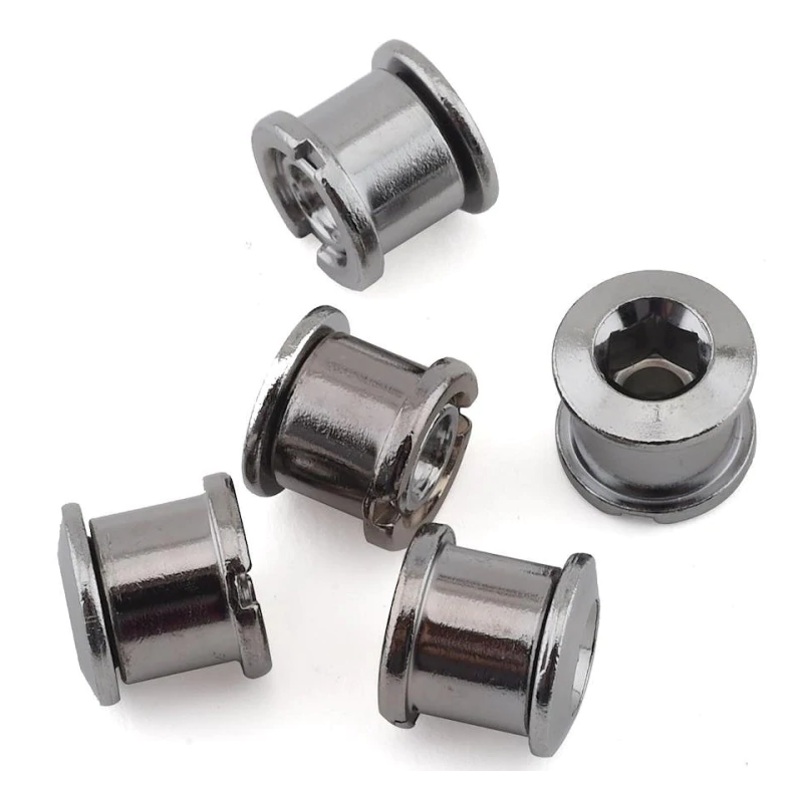 MCS Steel Chainring Bolts|Chrome / Short|Chrome / Long