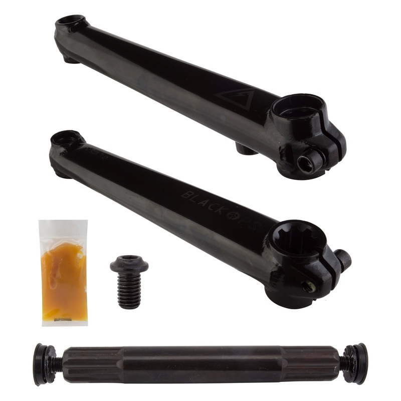 Black Ops Stomp Cranks|Black / 175mm