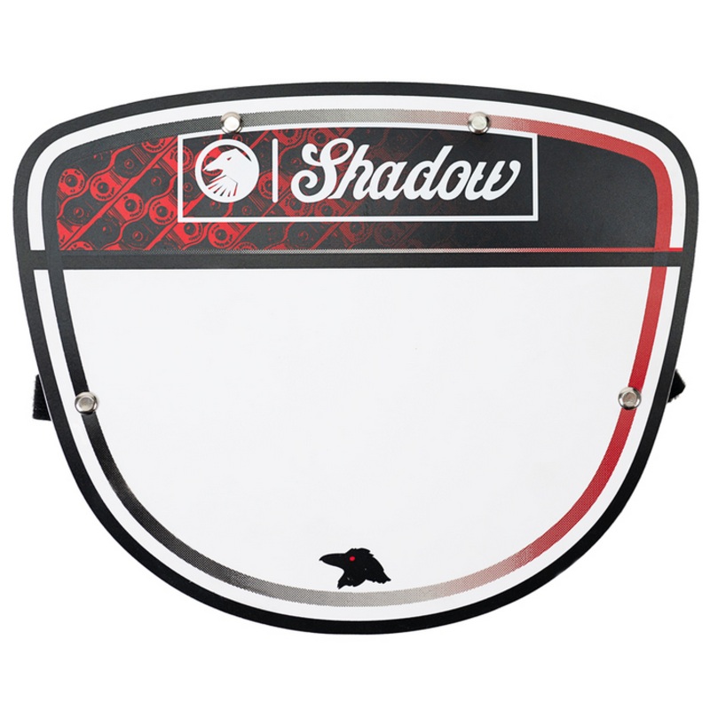 Shadow Interlock Number Plate|Black/White/Red