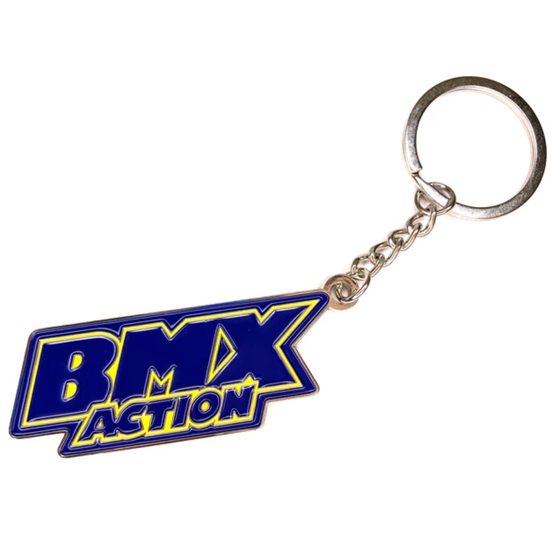 BMX Action Keychain|Blue/Yellow