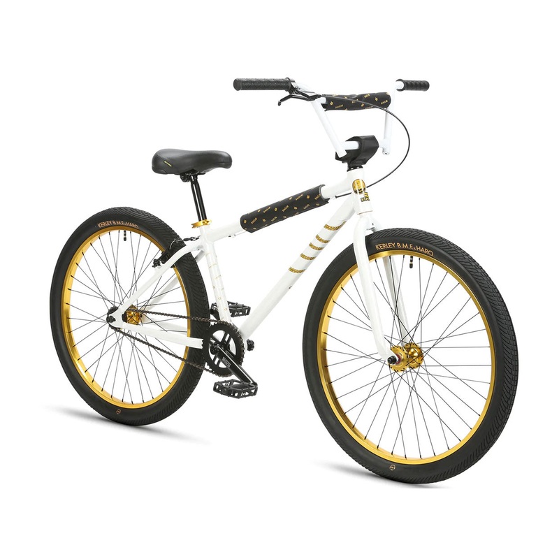 Haro B.M.F. 26 Bike|White w/Gold|Black w/Gold