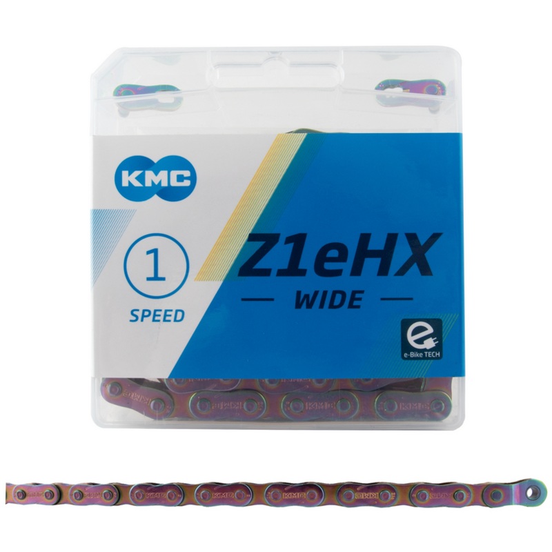 KMC Z1EHX CHAIN|Oil Slick|Black|Chrome