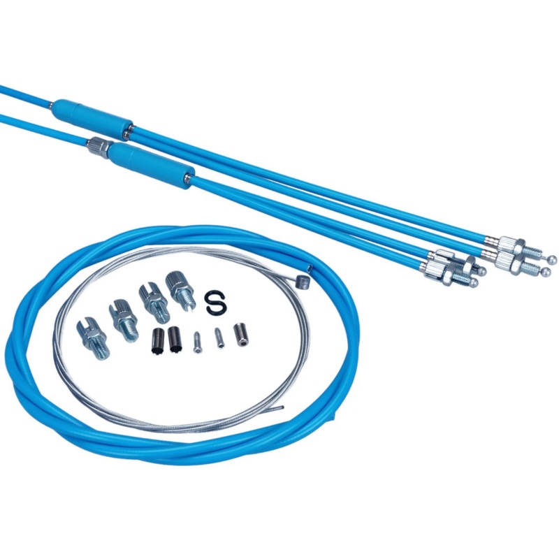 Old School BMX Brake Cable Kit (Upper Gyro, Lower Gyro & Front Brake Cables)