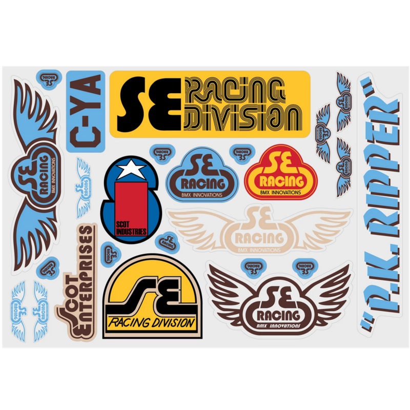 SE Racing Old School Sticker Set