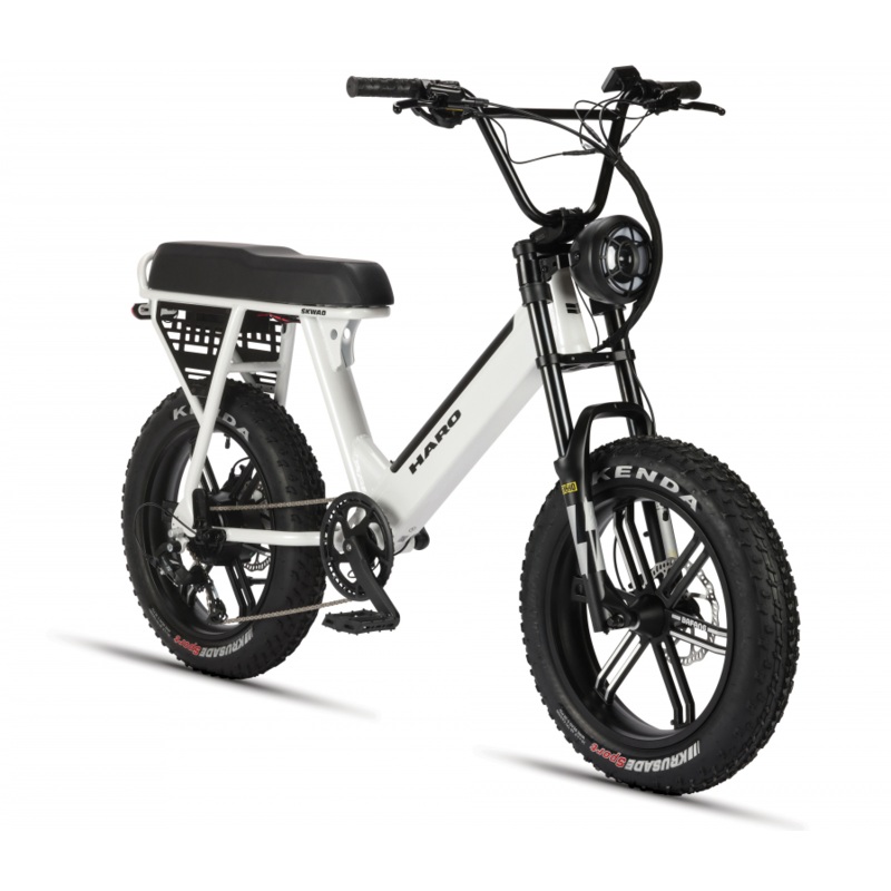 Haro Skwad 1 Electric Bike|Cherry Cola|Pearl White|Matte Black