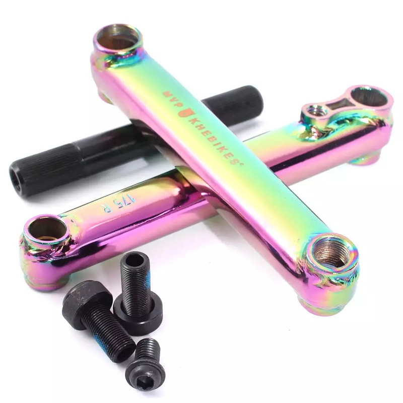 KHE MVP V2 48-Spline Crankset|Black / 175mm|Oil Slick / 175mm