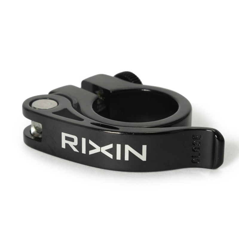 Rixin Release Seat Clamp|Black / 28.6mm (Fits: 25.4mm Post)