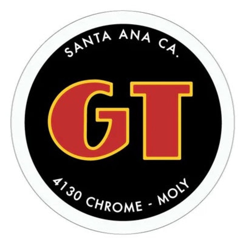 GT BMX Head & Seat Tube Decal|Blue (Printed on chrome)|Black (Printed on chrome)|Black / Red / Yellow / White