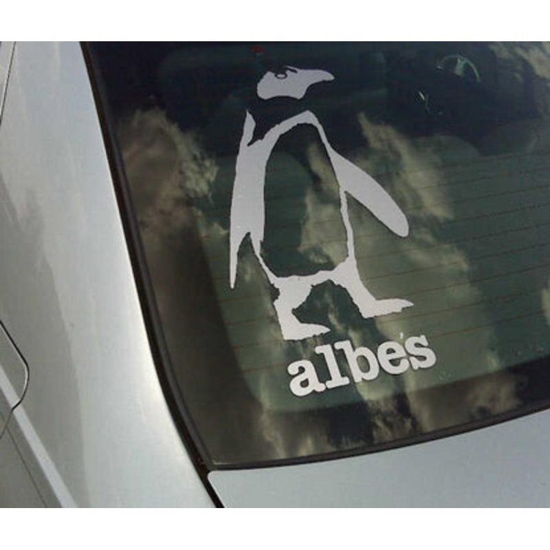 ALBE’S BIGGIE PENGUIN 12inch DIECUT STICKER